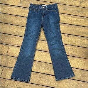 Women's Signature Gold by Levi Strauss Bootcut Dark Blue Jeans, 4S, W27, L30